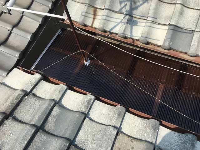 千葉県市川市のベランダ屋根波板を張替えさせていただきました